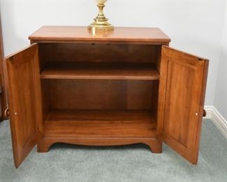 Pair of Wood Nightstands / End Table Cabinets