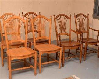 6 Wooden Kitchen Chairs
