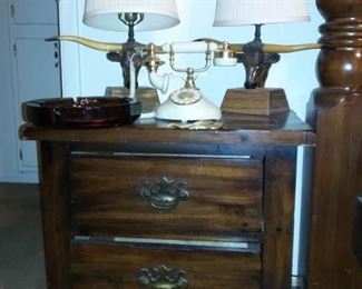 Open Hearth Bedroom Furniture Longhorn Steer Lamps