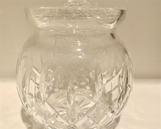 Waterford jar with lid