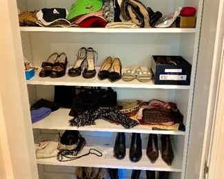 Ladies shoes and accessories.  Size 6 - 6.5 shoes