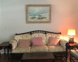Check out this Ethan Allen Sofa, Needs so loving on the cushions but the frame is amazing!