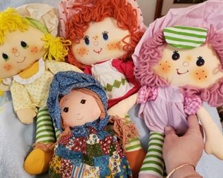 Holly Hobby and Strawberry Shortcake dolls and other items in this sale