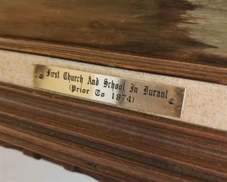 First church and school in Durant, 1874