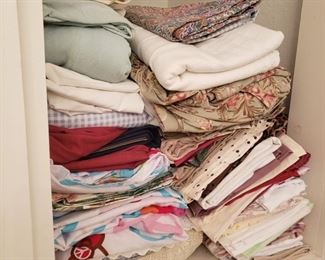 sheets, which look neater since Peta tagged and bundled them