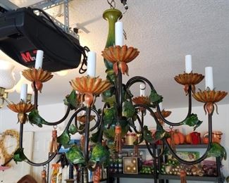 nice tole metal light fixture