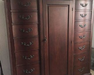 large bedroom cabinet very heavy. Have to get it out so price is $160