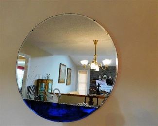 Art Deco Mirror With Swan