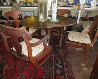 Four Fab, Comfy Chairs with Drop Leaf Table Sold Separately