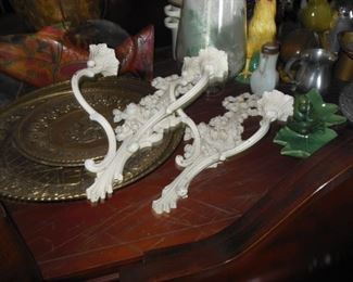 Pair of Ornate Wall Mount Candle Holders