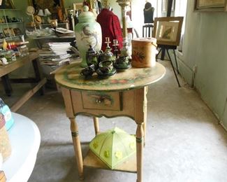 Farm House Painted and Decorated Bistro Table