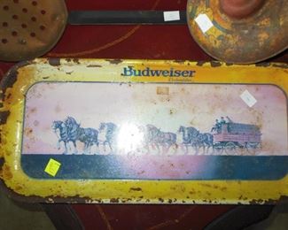 Bud Advertising Tray, Old Whirley Top, Miners Paddle and Much More of this Type Of Collectible