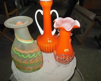 Beautiful Hand Blown Glass Vases