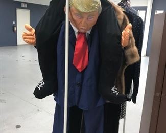 Life size costume of Donald Trump