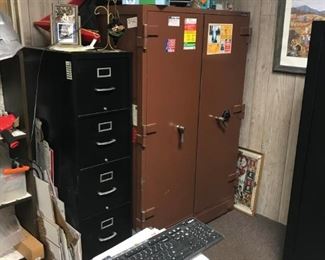 Another safe and file cabinet
