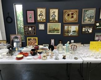 Glassware and antiques