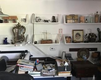 Shelves of small items of one of a kind