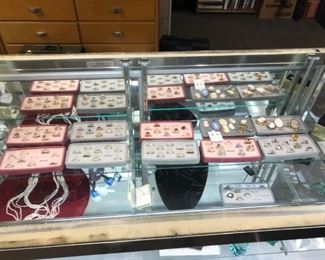 Jewelry and jewelry case filled with quality items and accessories