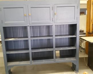 blue cabinet