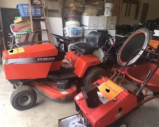 Simplicity riding mower and snow blower