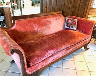 velvet couch