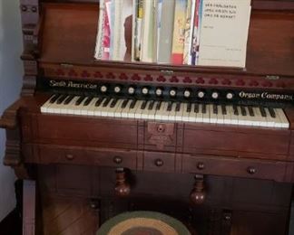 late 1800  pump organ ( made electric also)