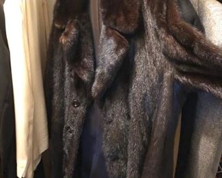 Men's full length mink coat