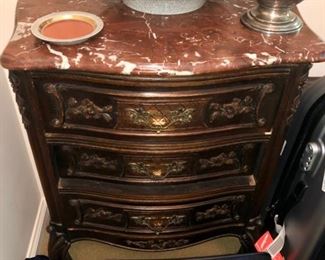 Marble top cabinet