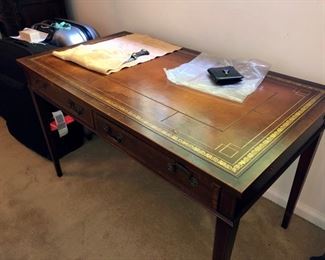 Henredon leather top desk