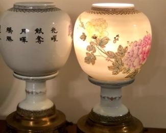 Chinese porcelain lamps