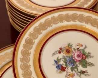 Limoges gold dinner plates