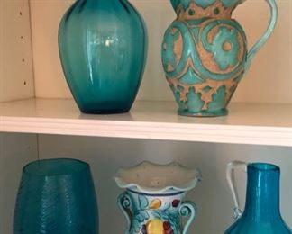 Italian glass & pottery