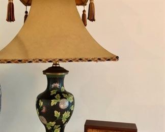Antique cloisonne lamp