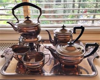 Antique silver plate tea/coffee set