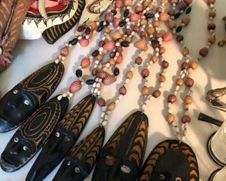 African mask jewelry