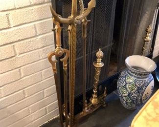 Nautical fireplace tools