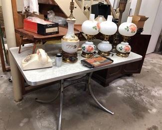 1950's linoleum & chrome table