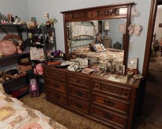 vintage dresser with mirror