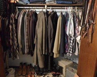 mens clother, many vintage, suits, blazers, etc