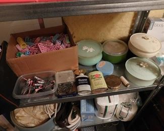 vtg rollers and powder boxes