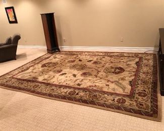 RESTORATION HARDWARE HANDMADE WOOL AREA RUG