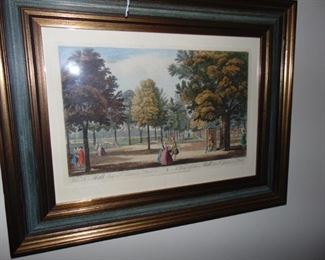 Antique reproduction, litho of the National Mall.
