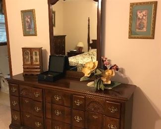 Dresser with mirror