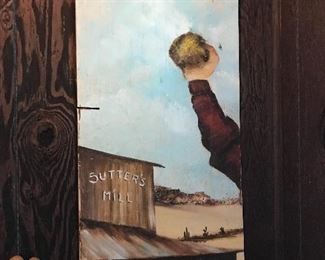 Paintings in the barn