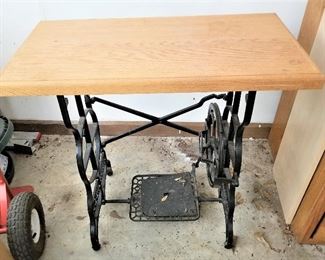 Old Sewing Machine Table