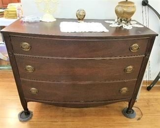 Mahogany three drawer chest