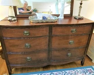 Mahogany Side by Side Chest