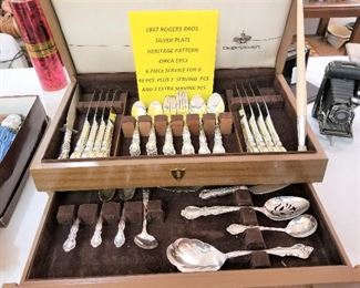 1847 Rogers Bros. Silver Plate,  Circa 1950's  Heritage Pattern