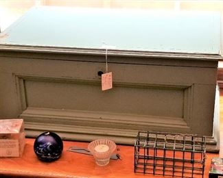 Painted Oak Chest