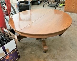 Coffee Table made from Round Oak Table
